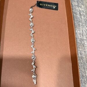 Givenchy Crystal-Embellished Silver Bracelet